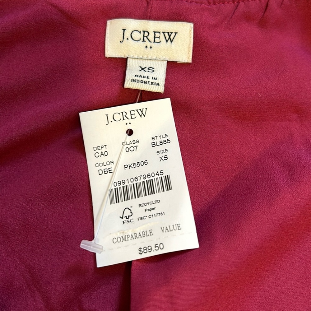 JCrew Factory Clipdot Top with Sparkle Thread NWT - Picture 3 of 10